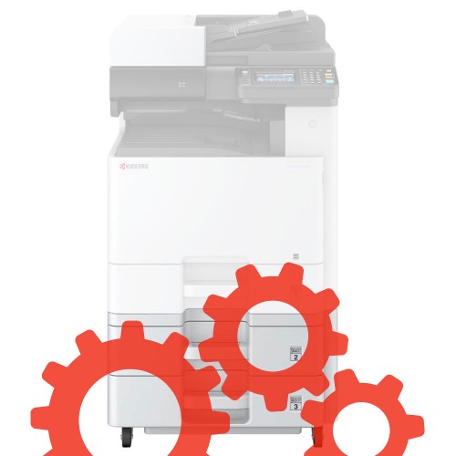 Установка блока 2 кассеты по 500 листов Kyocera PF-471